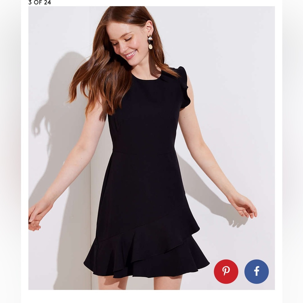Loft Flounce Flare Dress Size 0